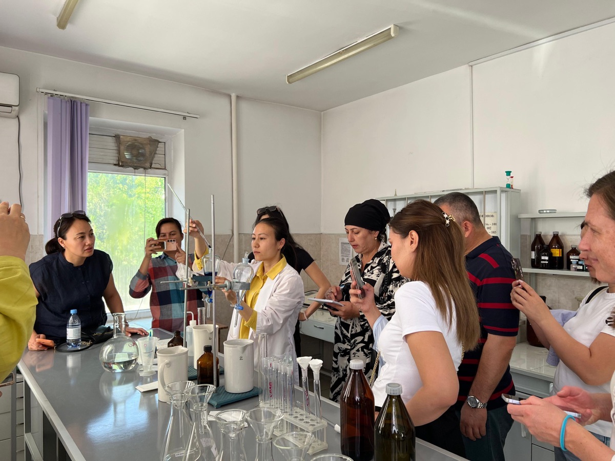 Water-quality laboratory training session